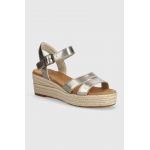 Toms espadrile Audrey femei, culoarea auriu, toc pana, 10020767