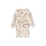 Konges Sløjd costum de baie dintr-o bucată pentru copii culoarea bej