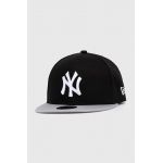 New Era șapcă din bumbac pentru copii NEW YORK YANKEES culoarea negru, cu imprimeu