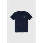 Abercrombie & Fitch tricou copii culoarea albastru marin, cu imprimeu