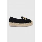Answear Lab espadrile culoarea negru, cu platforma