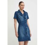 Morgan rochie jeans REIMS mini, evazati, REIMS