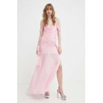 Aniye By rochie culoarea roz, maxi, mulata, 185209