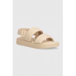 Inuikii sandale Padded Velcro femei, culoarea bej, 70106-135