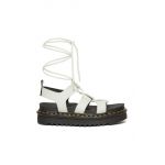 Dr. Martens sandale de piele Nartilla femei, culoarea verde, cu platforma, DM31617763