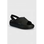 Crocs sandale Brooklyn Luxe Strap culoarea negru, 209407.060
