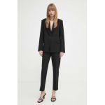 2NDDAY pantaloni Anny - Attired Suiting femei, culoarea negru, mulata, high waist, 2000162119