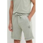 Aeronautica Militare pantaloni scurti din bumbac culoarea verde, BE205F539