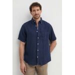 Gant camasa de in culoarea albastru marin, cu guler button-down, regular