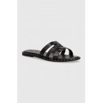 Answear Lab slapi de piele femei, culoarea negru