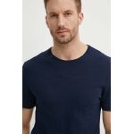 United Colors of Benetton tricou de in culoarea albastru marin, neted