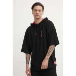 Sprayground tricou culoarea negru, neted