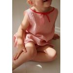 Konges Sløjd bluza de bumbac pentru copii culoarea roz, neted