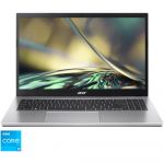 Laptop Acer Aspire 3 A315-59, 15.6", Full HD, Intel Core i3-1215U, 8 GB RAM, 256 GB SSD, Intel UHD, No OS, Silver