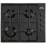 Plita Clasica Gaz Nuova Cucina PG60, Incorporabila, 4 Arzatoare, Valva de siguranta, Black