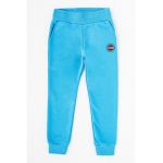 Pantaloni sport din amestec de bumbac cu terminatii striate