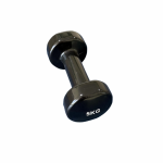 Gantera vinyl aerobic 5kg, negru