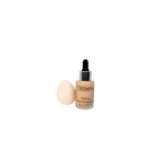 Set fond de ten si burete, Beauty Creations, Air Touch Liquid Foundation, 04
