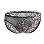 Slip leopard bărbătesc negru XS