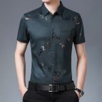 Cămașă bărbați F683 verde inchis M