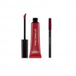 Ruj de buze + Creion contur L'Oreal Lip Kit Paint 205 Apocalypse Red