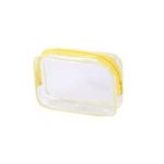 Geantă cosmetică transparentă galben M