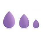 Set de bureți cosmetici pentru machiaj - 3 buc violet