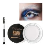 Gel cremă pentru modelarea sprâncenelor cu perie și perie Corrector pentru modelarea sprâncenelor Gel pentru coafare Cremă pentru sprâncene alb