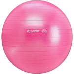 Minge gimnastica pentru exercitii fizice, diametru 75 cm, culoare roz, din PVC rezistent, anti-alunecare, anti-spargere