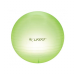 Minge gimnastica pentru exercitii fizice, diametru 75 cm, culoare verde deschis, din PVC rezistent, anti-alunecare, anti-spargere