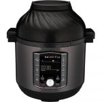 Multicooker si friteuza cu aer cald, 2 in 1, Instant Pot Pro Crisp 8, 1500W, 11 programe presetate, Capacitate 7.6 litri, Vas interior din inox, Negru