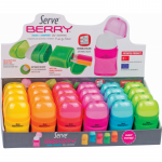 Berry Combo, Radiera + Ascutitoare, 24 Bucati, Prezentare Pe Display Expunere