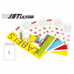 Etichete Color Autoadezive 1/a4, 210 X 292 Mm, 25 Coli/top, Jetlascop - Galben