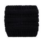 Bandă de iarnă tricotată pentru femei negru