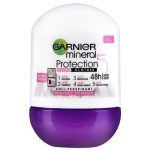 Antiperspirant Roll-On Garnier Mineral Protection Cotton Fresh Skin + Clothes, 50 ml