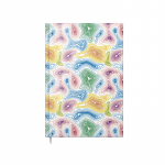 Agenda A5 Nedatata Artpress, Colorful Waves, 100 File, Coperta Buretata Lucioasa, Multicolor, 80 g/m²