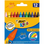 Creioane Cerate Plastifiate Bic Wax Crayons, 12 Buc/set