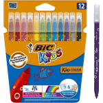 Set 12 Carioci Ultralavabile Bic Kid Couleur, Culori Asortate