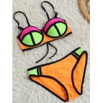 Bikini elegant pentru fete J888 portocale 5