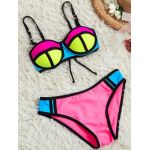 Bikini elegant pentru fete J888 roz 8