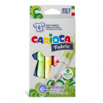 Carioca Pentru Textile, Varf Gros - 6mm, 6 Culori/cutie, Carioca Fabric