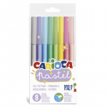 Carioca Super Lavabila, Varf 1-4.7mm, 8 Culori/set, Carioca Pastel - Culori Pastel