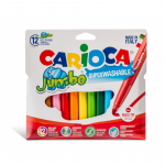 Carioca Super Lavabila, Varf Gros - 6mm, 12 Culori/cutie, Carioca Jumbo