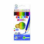 Creioane Colorate Carioca Acquarell, Hexagonale, 12 Culori/cutie - Cutie Carton