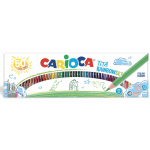 Creioane Colorate Carioca Tita Rainbow Set, Hexagonale, Flexibile, 50 Culori/cutie