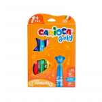 Set 12 Carioci Carioca Baby Teddy Markers, Non-Toxice