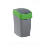 CURVER Cos de gunoi &quot;FLIP BIN&quot; 25 L argintiu/verde