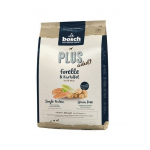 BOSCH Plus Hrana uscata caini adulti cu sensibilitati, cu pastrav si cartofi 1 kg