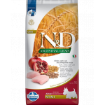 FARMINA N&amp;D Low Grain Adult Mini Hrana uscata caini talie mica, cu pui si rodie 7 kg