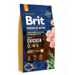 BRIT Premium By Nature Adult Medium M Hrana uscata pentru caini adulti de talie medie, cu pui 8 kg